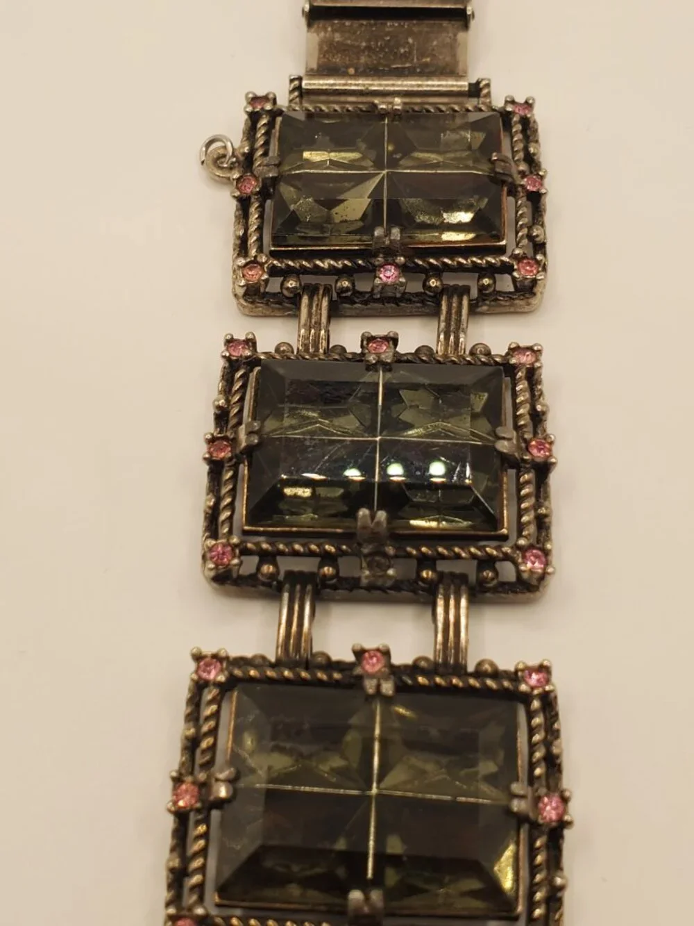 1 Silver -toned Bracelet, item # B-1200, wt. 78 grams.